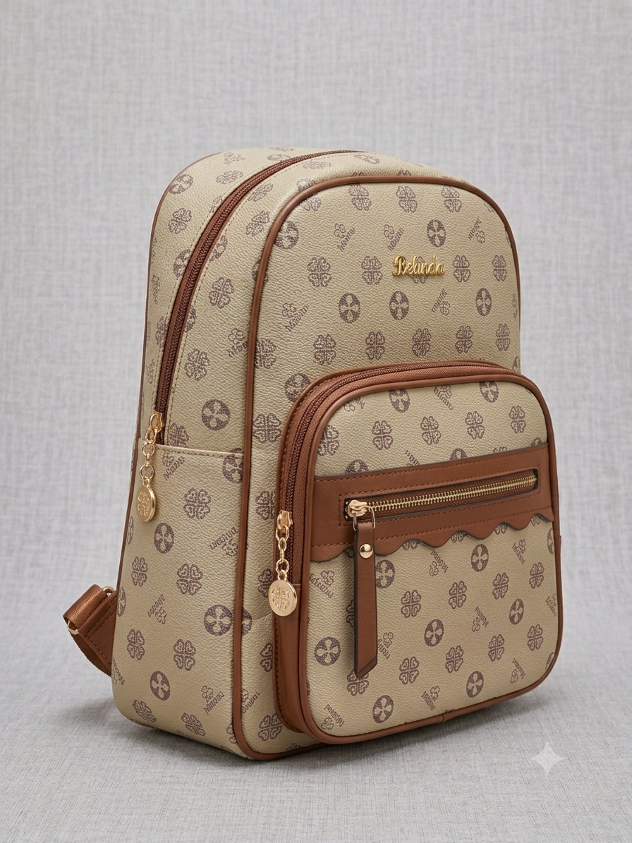 Zaino Monogram Belinda – Beige Caldo Classico