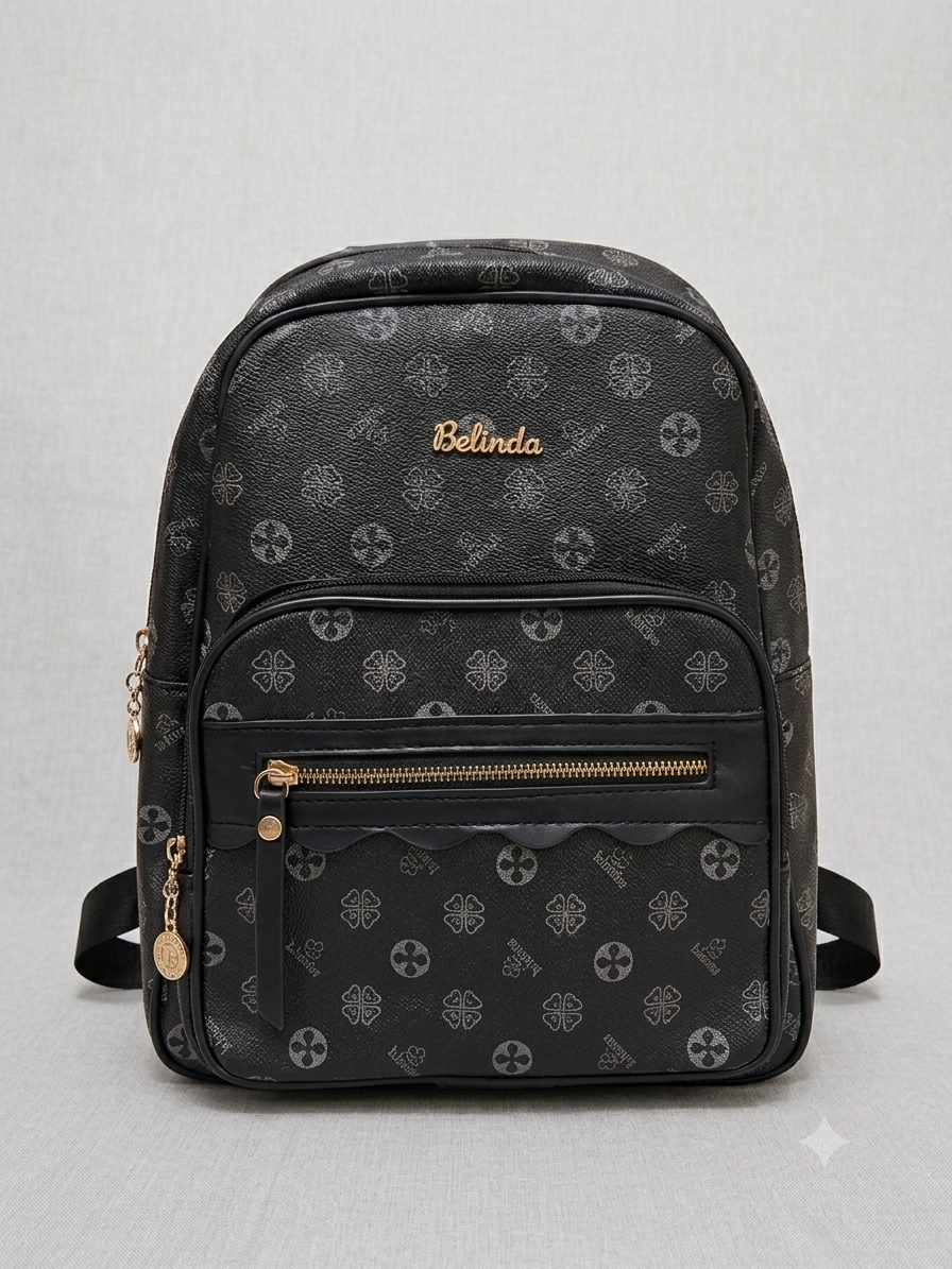 Zaino Monogram Belinda – Nero Onice e Oro