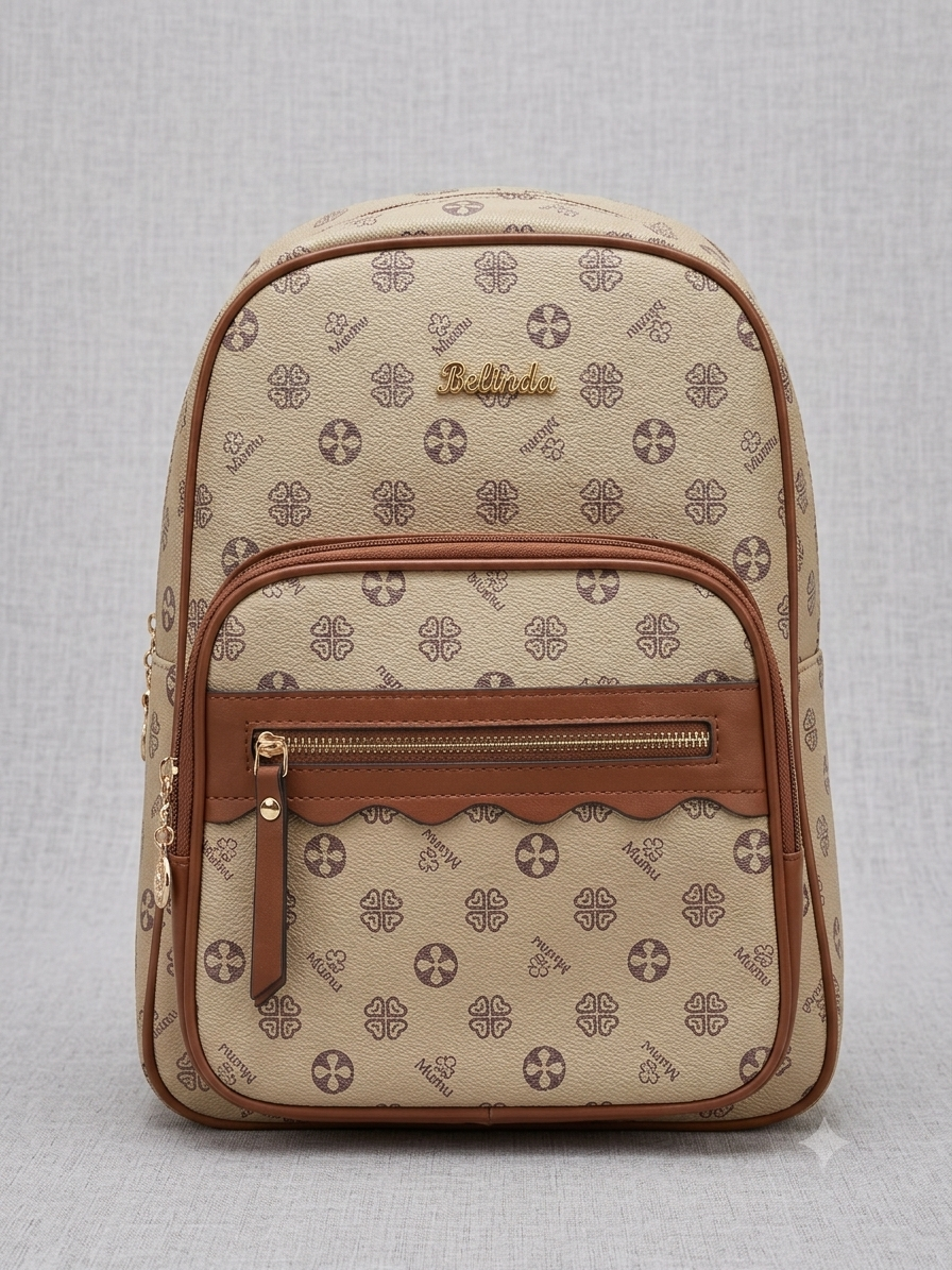 Zaino Monogram Belinda – Beige Caldo Classico